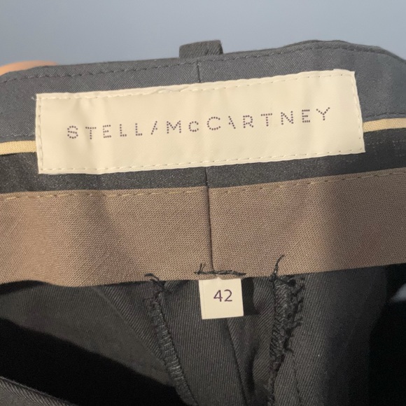 Stella McCartney Gray Cropped Chino Pants - Picture 6 of 10